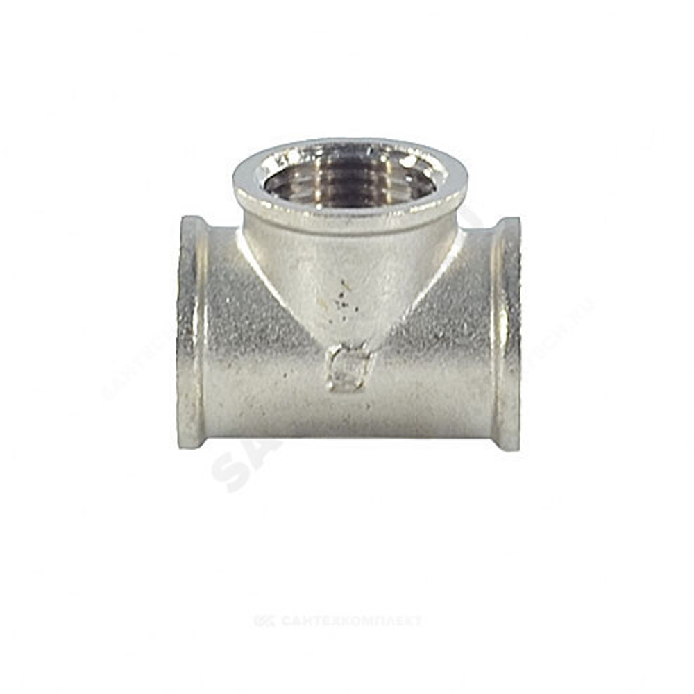 Тройник латунь никель Ду 40 (1 1/2") ВР/ВР SantechSystems
