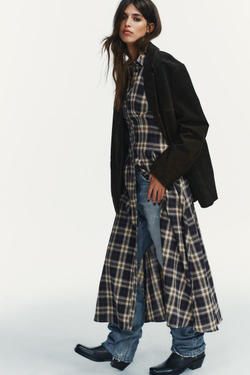 ZARA БЛЕЙЗЕР ИЗ 100% ЗАМШИ С КАРМАНАМИ, ЦВЕТ РЖАВЧИНЫ