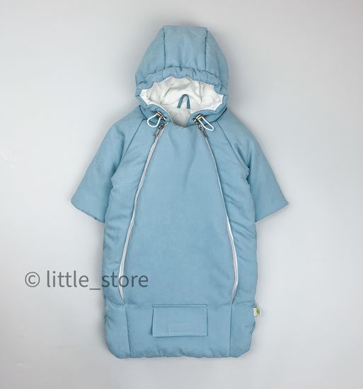 Конверт-комбинезон демисезонный "Уно" голубой