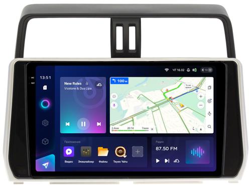 Магнитола для Toyota Land Cruiser Prado 150 2017-2023 - Teyes CC3-2K QLed Android 10, Быстрая, SIM-слот, CarPlay