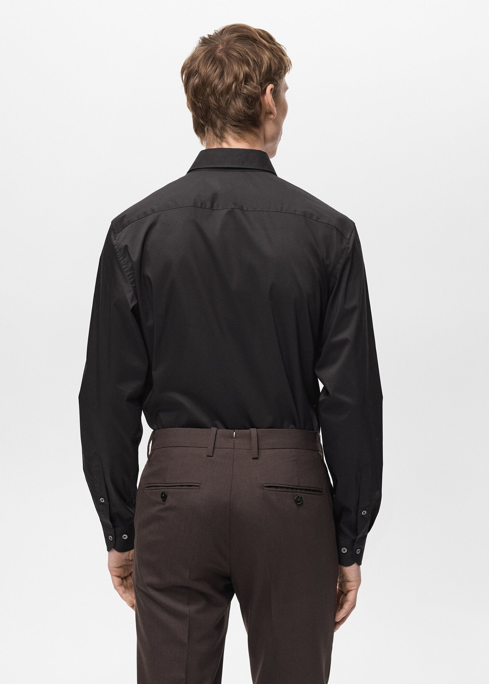 Рубашка regular fit из хлопка стретч