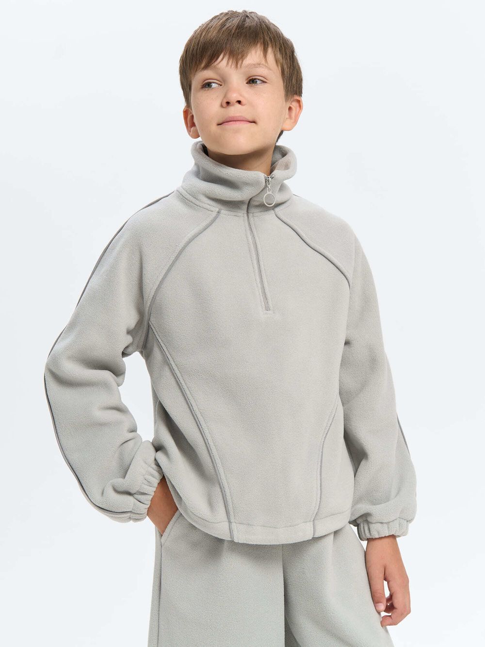 Олимпийка флисовая "Пепел" 7+