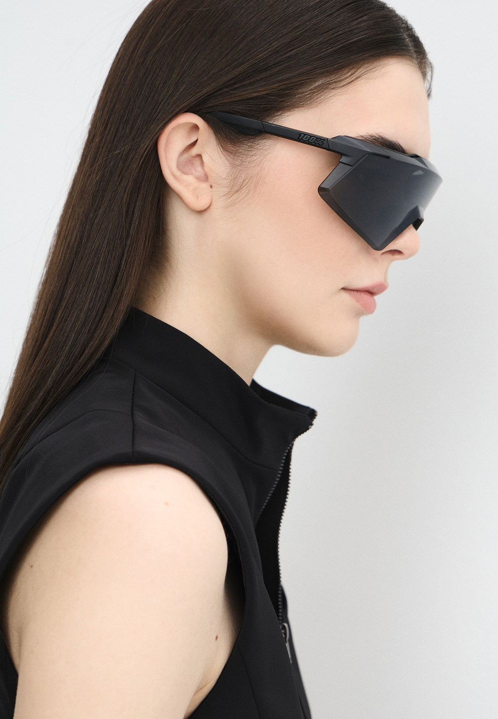 Спортивные очки 100% AEROCRAFT Matte Black - Black Mirror Lens