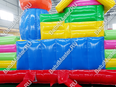 Детский надувной батут-горка "Маша и медведи" 14*13 м