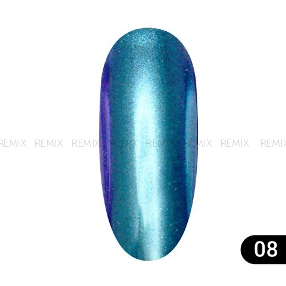 Втирка для ногтей Global Fashion, Magic mirror powder 08