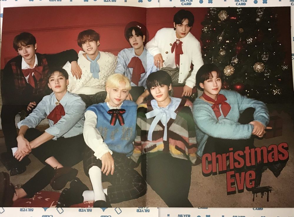 Постер Stray Kids - Christmas Evel (Подарок к предзаказу | красный)