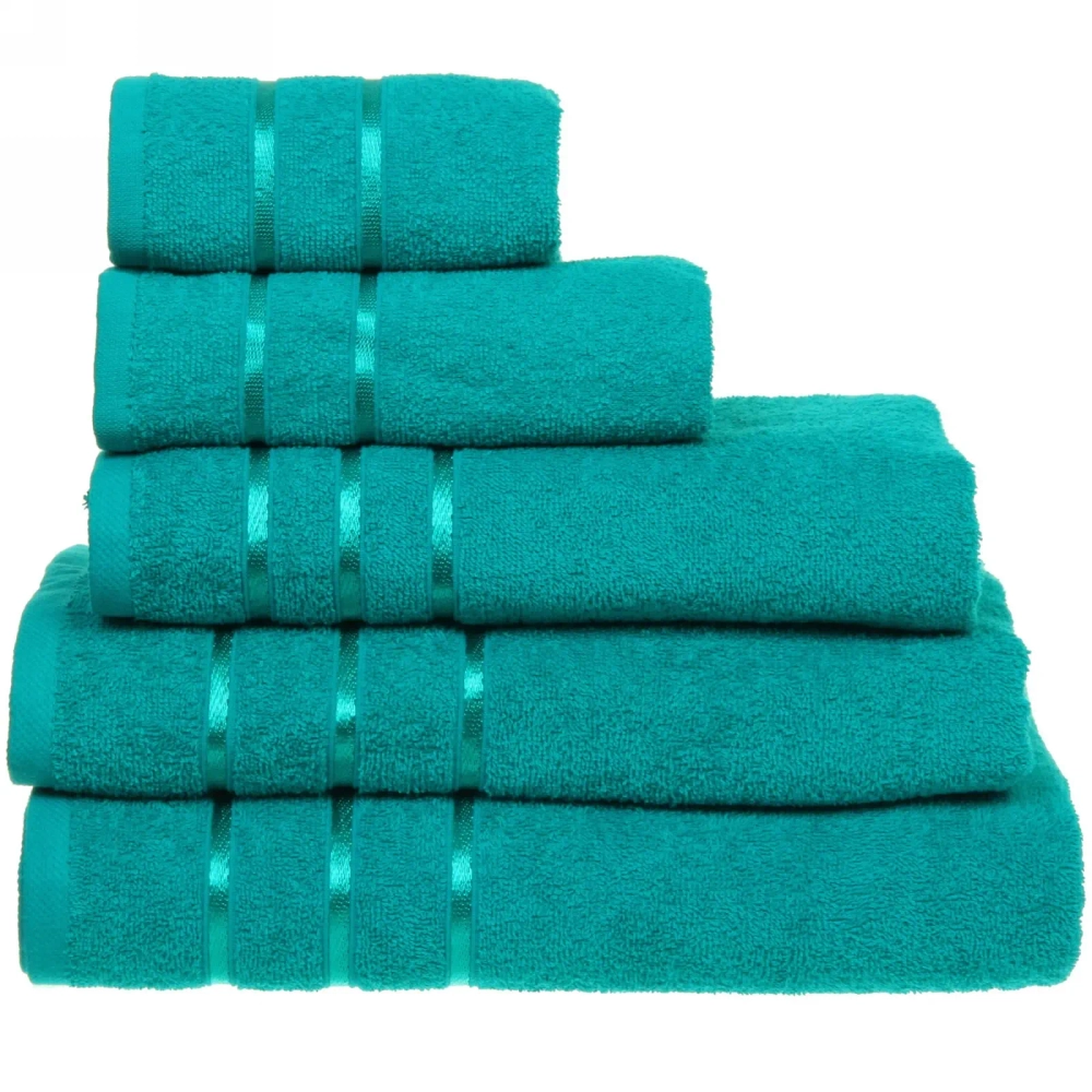 Полотенце махровое 30*30см «LUNA» цвет зеленый 05050 плотность 360гр/м2