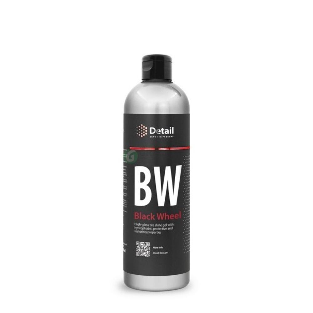 Чернитель резины гелевый глянцевый BW  Black Wheel , 500 мл (Detail Grass)