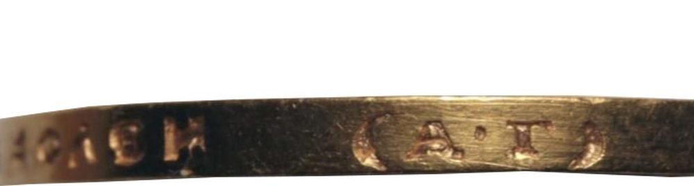 15 рублей. АГ за обрезом шеи РОСС. Николай II. 1897 год. XF+