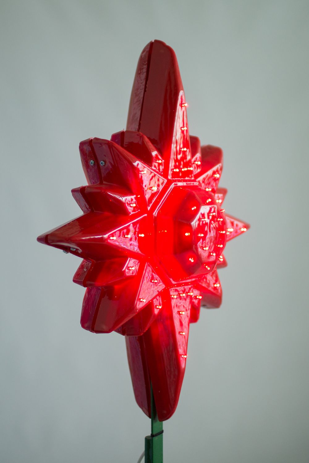 Макушка - звезда на елку «Полярная Звезда» красная