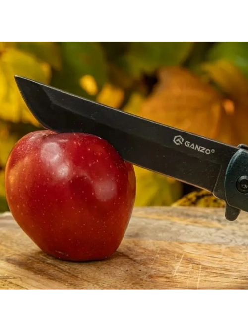 Нож складной туристический Ganzo G626-BS черный самурай