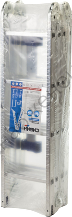 СИБИН ЛТ-44 4x4 ступени, алюминиевая, четырехсекционная лестница-трансформер (38852)