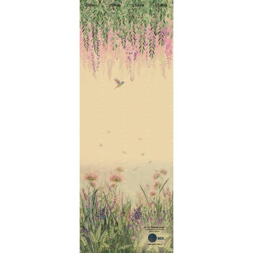 Ламинированная панель ПВХ ВЕК с цифровой печатью Цветок желтый - Летнее утро 2700х250мм