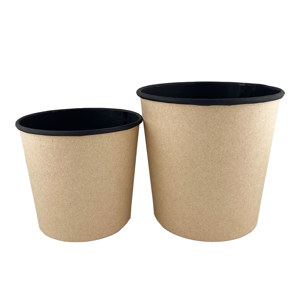 OSQ ROUND BOWL 400 BLACK WOOD