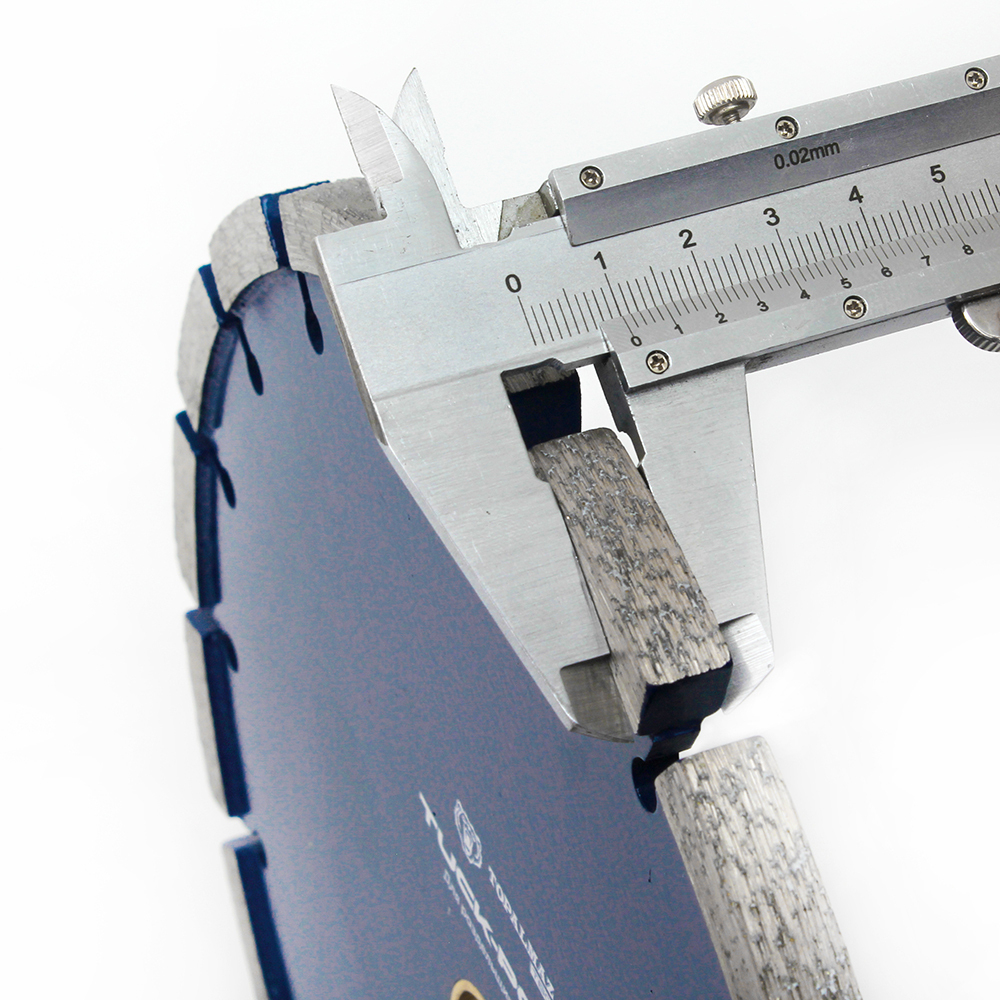 Диск алмазный TOPALMAZ TUCK POINT для бетона, диаметр 180/230 мм, посадочное 22,23/25,4 мм, высота сегмента 10 мм