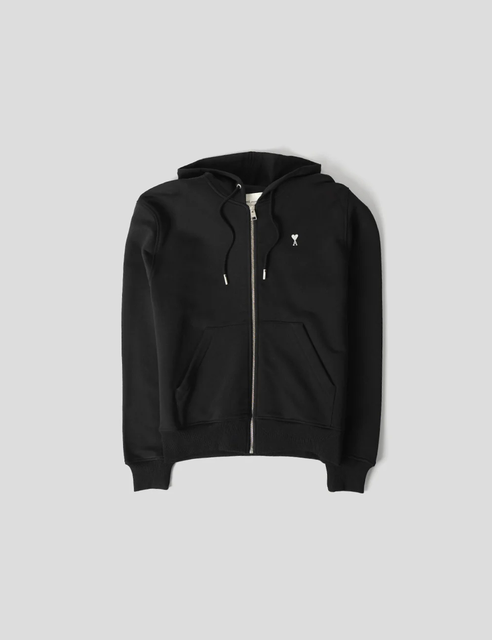 Худи на молнии AMI PARIS "Noir Blanc Creme"