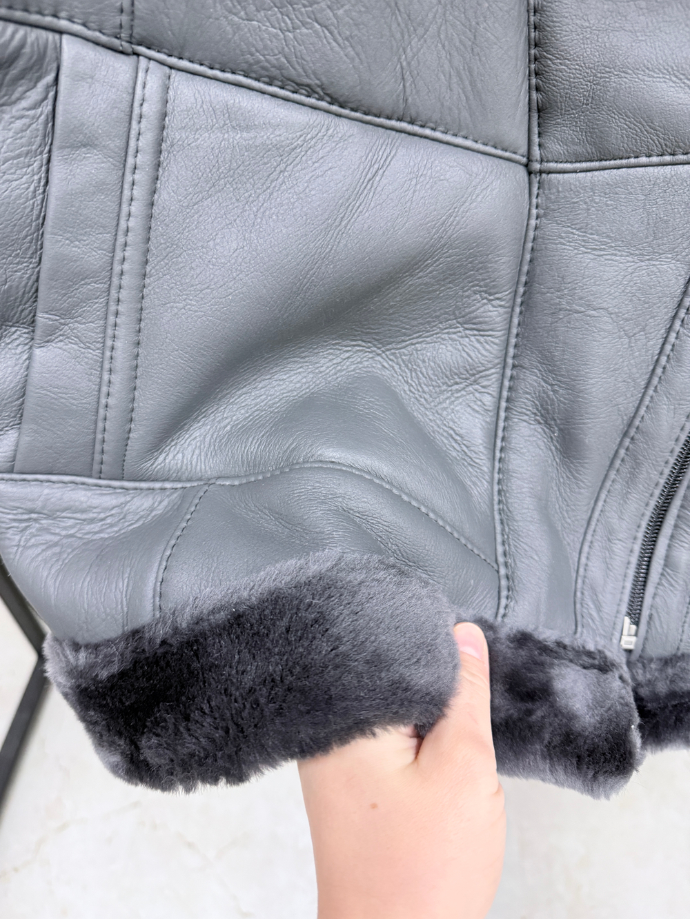 Жилет из натуральной овчины. Косуха, 52 Размер