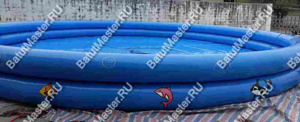 Надувной бассейн «Аквариум», 12*12*0,9 м