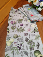 Набор кухонных полотенец, 3 шт , 45х60 см , рогожка