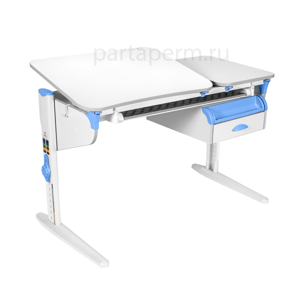 Растущая парта Дэми СУТ 45 с лотком и тумбой ТСН.07 (1200×565 мм)
