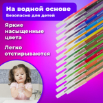 Фломастеры BRAUBERG "PREMIUM" 24 цвета классические вентилируемый колпачок ПВХ-упаковка с европодвесом (4 штуки в упаковке)