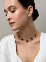 Чокер "Amour" Gold с лабрадором