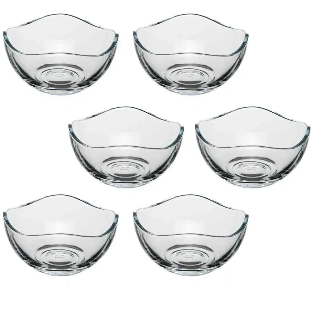 Набор стеклянных салатников 6шт 8см, 90мл «Тоскана» 530526B