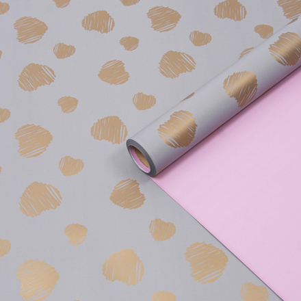 Пленка "Золотые сердца" 60см*10м