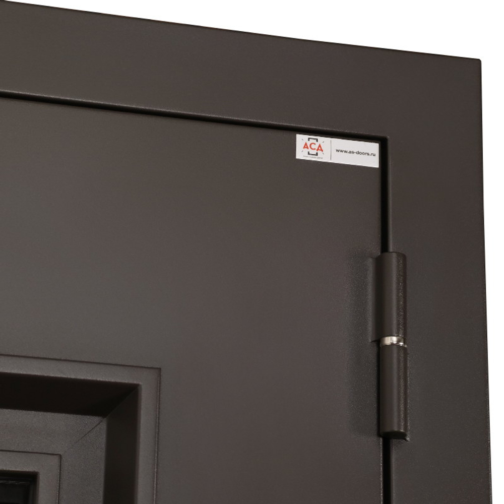 Стальная дверь "Поларис" с окном и лазерной резкой (терморазрыв 3к).