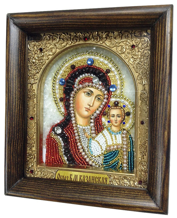 Икона Пресвятая Богородица Казанская бисер