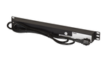 Блок розеток 19", 9 розеток TLK TLK-RSC09-M-04-BK