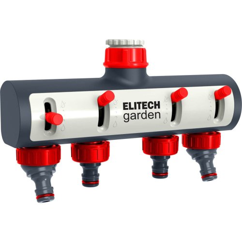 Распределитель потоков ELITECH Garden 4-х канальный 3/4" 1"   HF 004