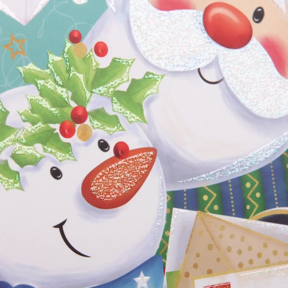 Пакет подарочный «Дедушка Мороз» 26*32*10 см, микс