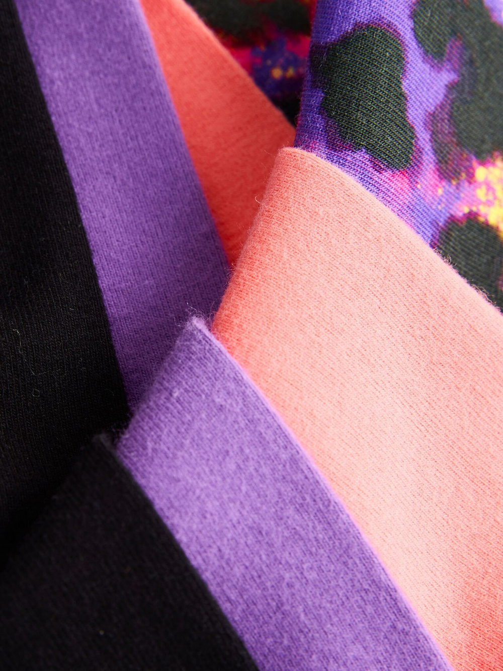 Легинсы укороченные для девочки Next AH9-733, 4 шт., Черный, Розовый, Сиреневый