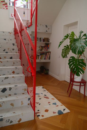 Ковер из хлопка terrazzo poetry из коллекции ethnic, 70х160 см