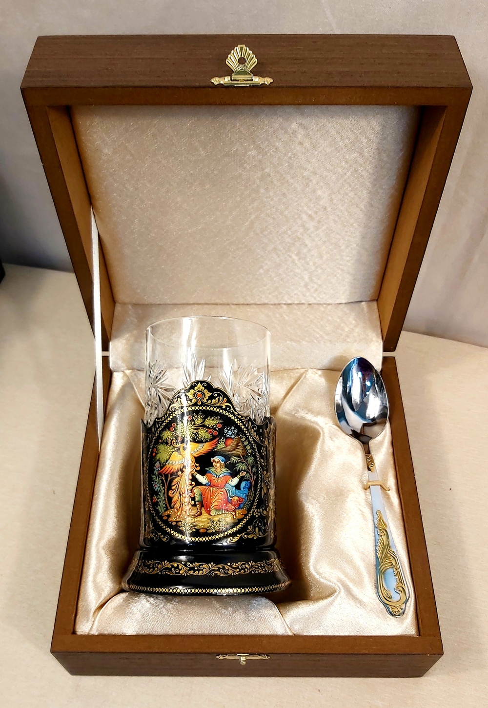 Чайный набор "Иван-царевич и жар-птица" (Ручная роспись Палех)