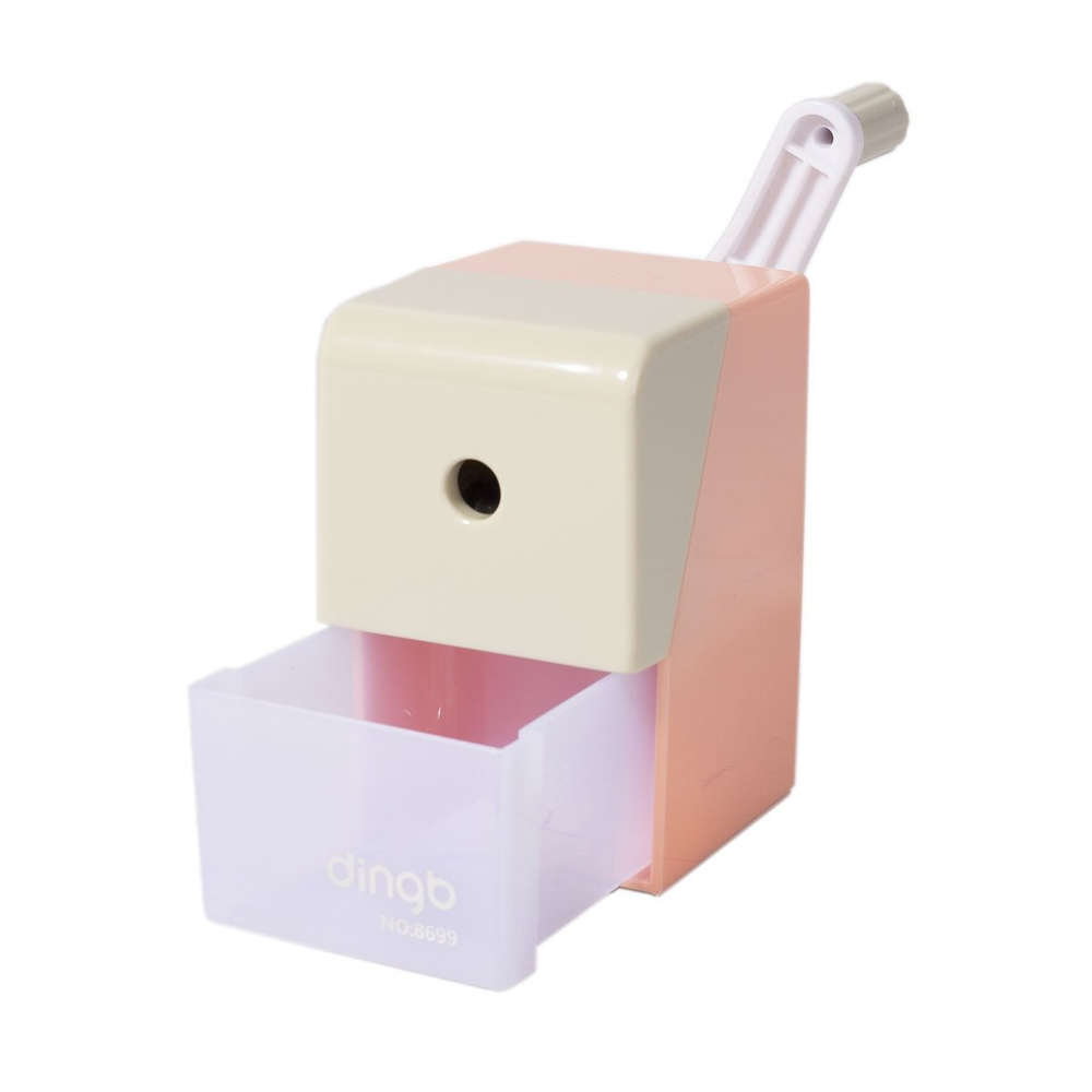 Точилка механическая Alingar, прямоугольная, 1 отверстие, пластик. корпус, цвет ассорти, инд. упаковка, 53*90*100 мм