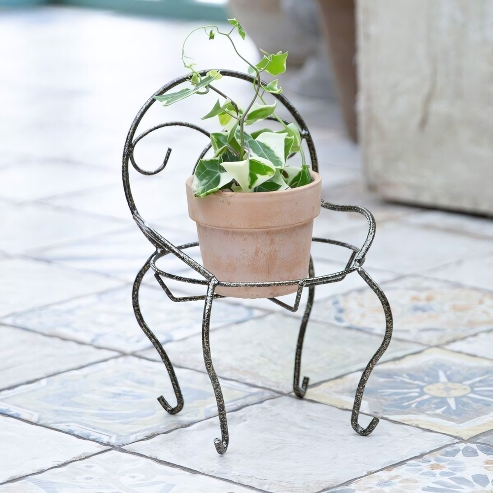 Подставка для цветов настольная "Стульчик" на 1 горшок, металл М0000216