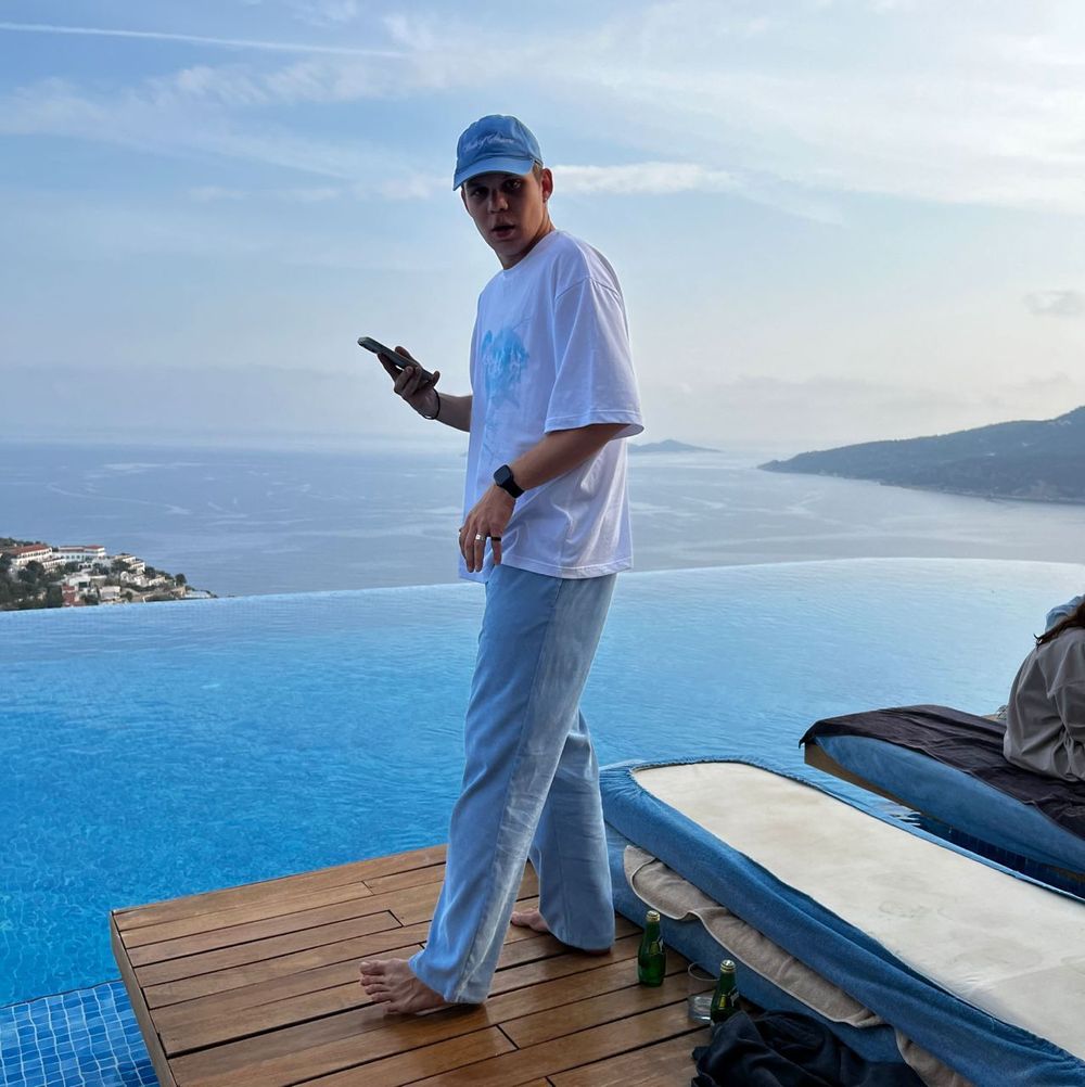 Брюки Смерч #4 Вельветовые Голубые