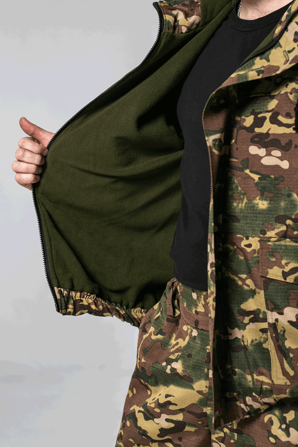 Костюм демисезонный на флисе камуфляжный «ОСЕНЬ-1» (Горка) Мультикам