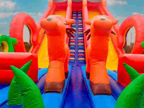 Надувная горка "Большой тигр", 17*7*12 м