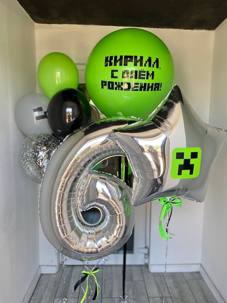 Набор воздушных шаров Майнкрафт №2336