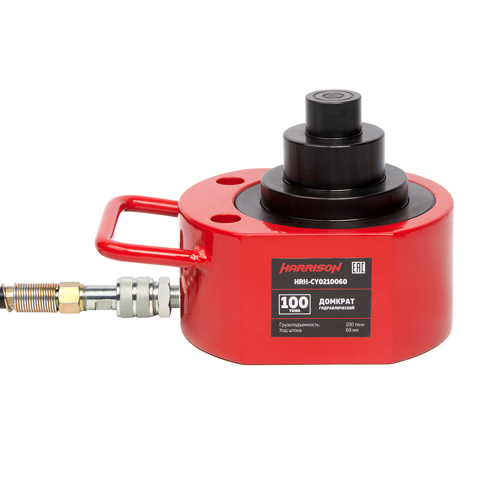 HRH-CY0210060 Гидравлический цилиндр (домкрат), многоступенчатый, однополостной 100 т, ход 69 мм