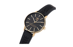 Adidas Originals Wrist Watch Quartz Movement Silicone Strap 38mm Black Dial Unisex