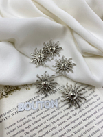 Пуговицы Скиапар. серебристые в форме солнца