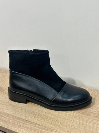 Ботинки из эко замши/кожи