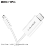 Кабель BOROFONE DH10 Type-C на HDMI 1.8м (белый)
