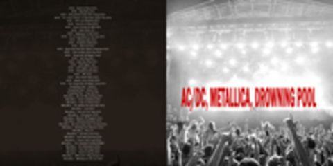 AC/DC, Metallica, Drowning Pool
