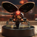 Жук-носорог (Rhinoceros Beetle) MI01 от ROKR - Конструктор, сборная механическая модель, 3D пазл, для интерьера