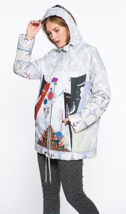 Куртка "Кандинский", по мотивам абстрактной живописи Василия Кандинского